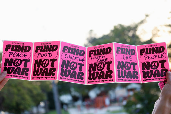 CODEPINK Fund _______ Not War! Sticker Bundle