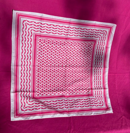 Pink & White Bandana